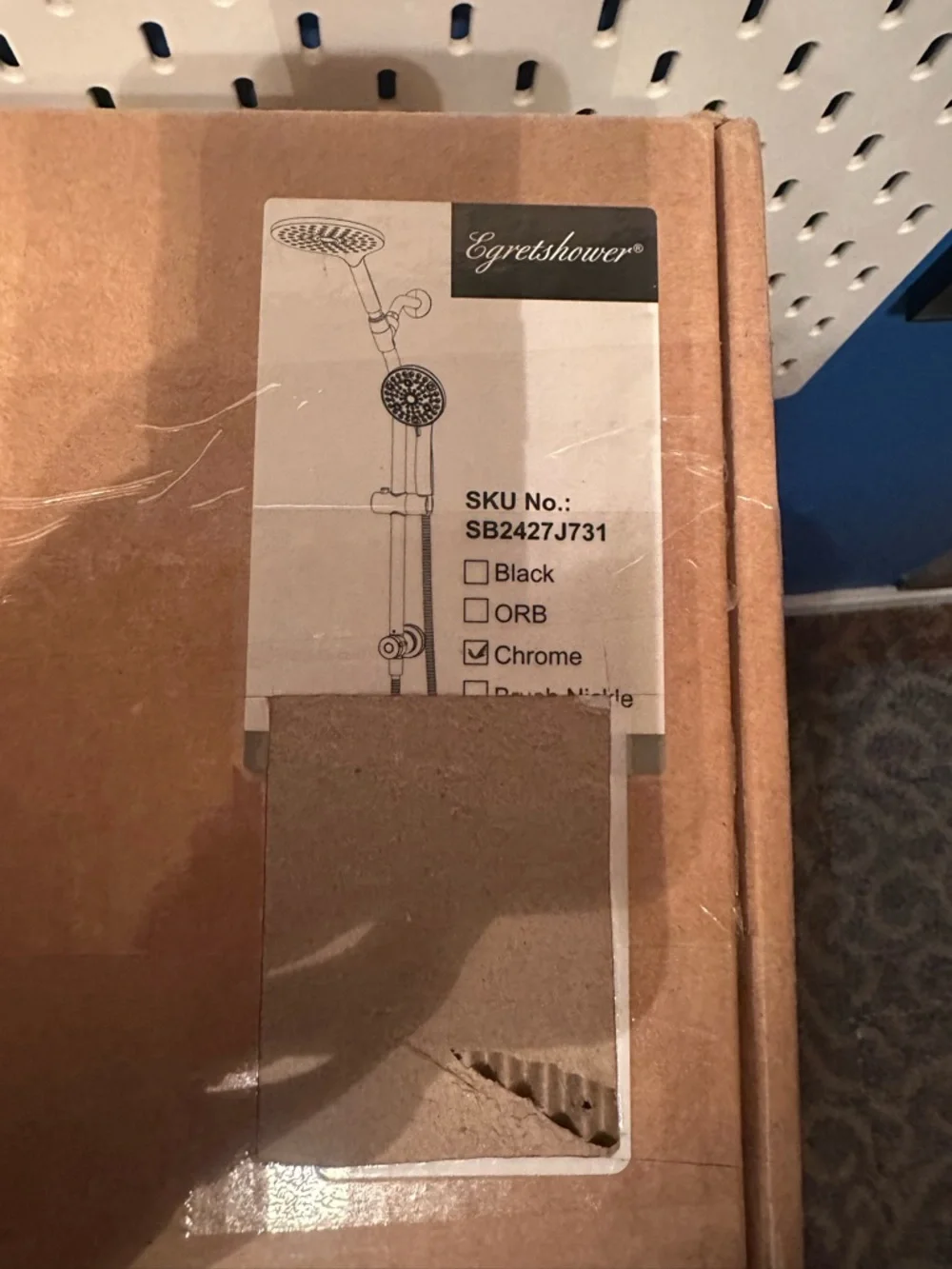 Polished Chrome Dual Rainfall Shower Head with Handheld and Slide Bar